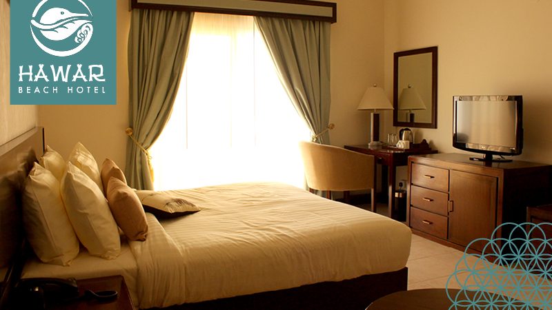 Partial seaview room/غرفة مطلة جزئيا على البحر Hawar Beach Hotel